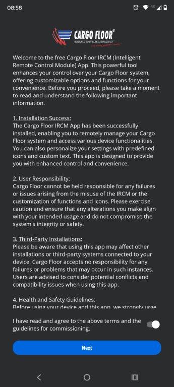 Cargo Floor app